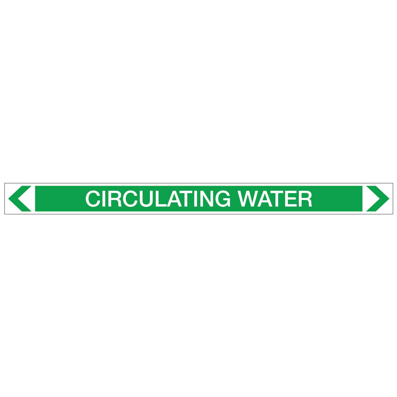 Water - Circulating Water - Pipe Marker Sticker