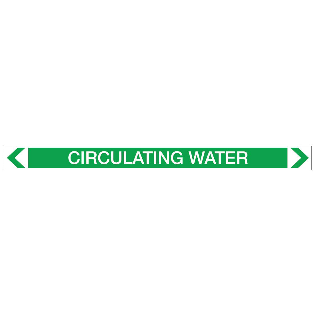 Water - Circulating Water - Pipe Marker Sticker