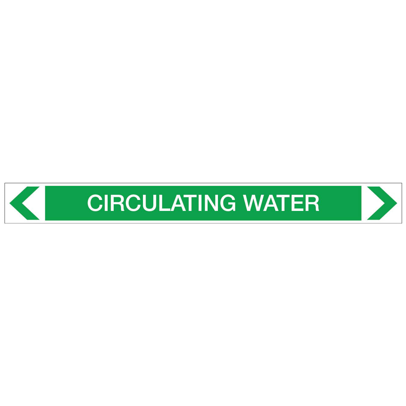 Water - Circulating Water - Pipe Marker Sticker