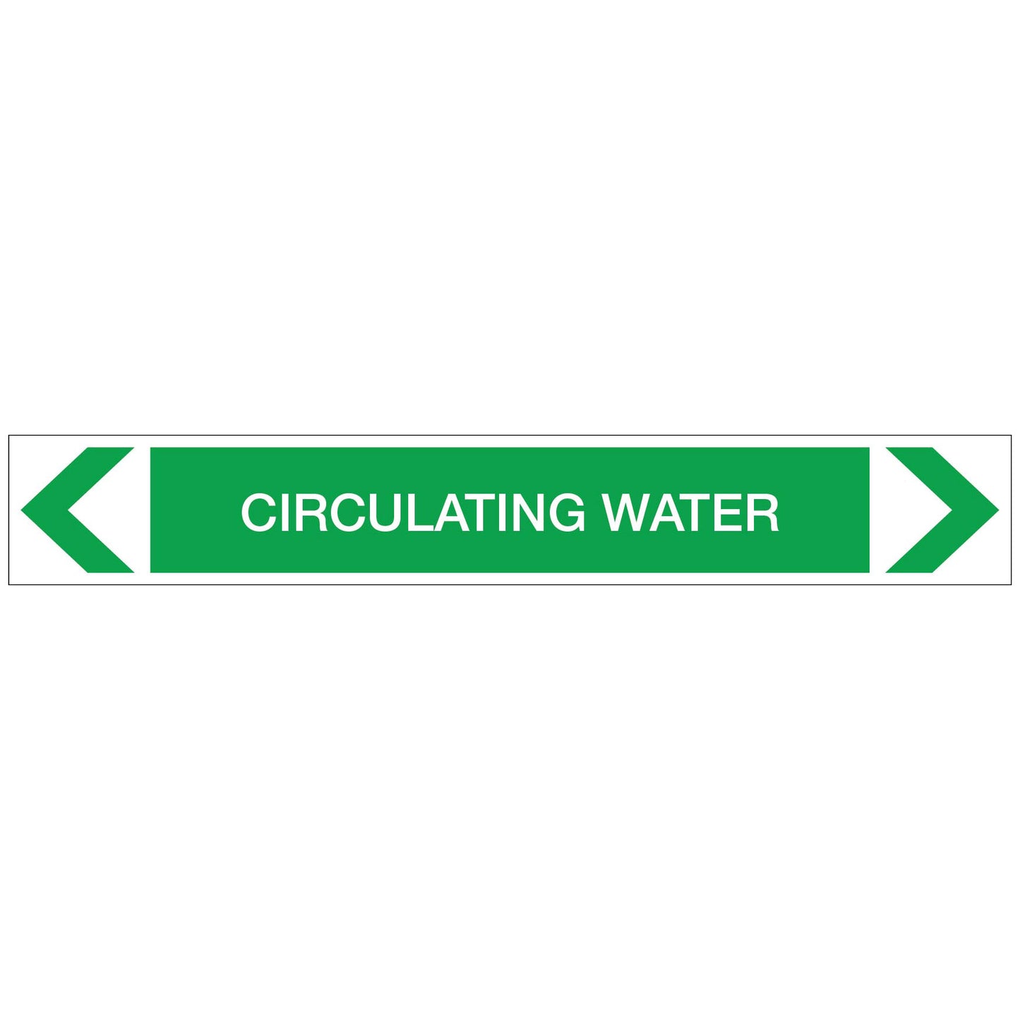 Water - Circulating Water - Pipe Marker Sticker