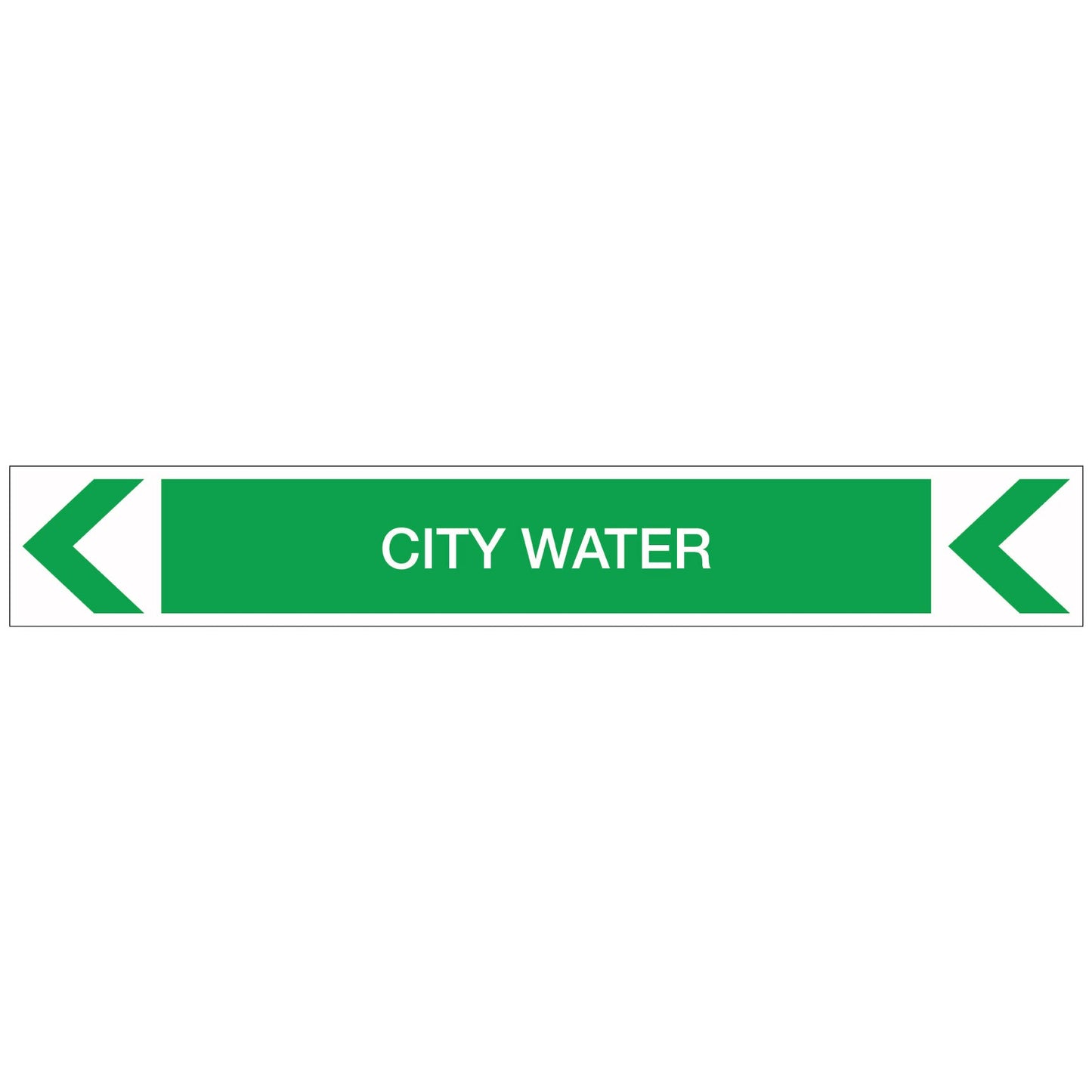 Pool/Spa - City Water (Left) - Pipe Marker Sticker