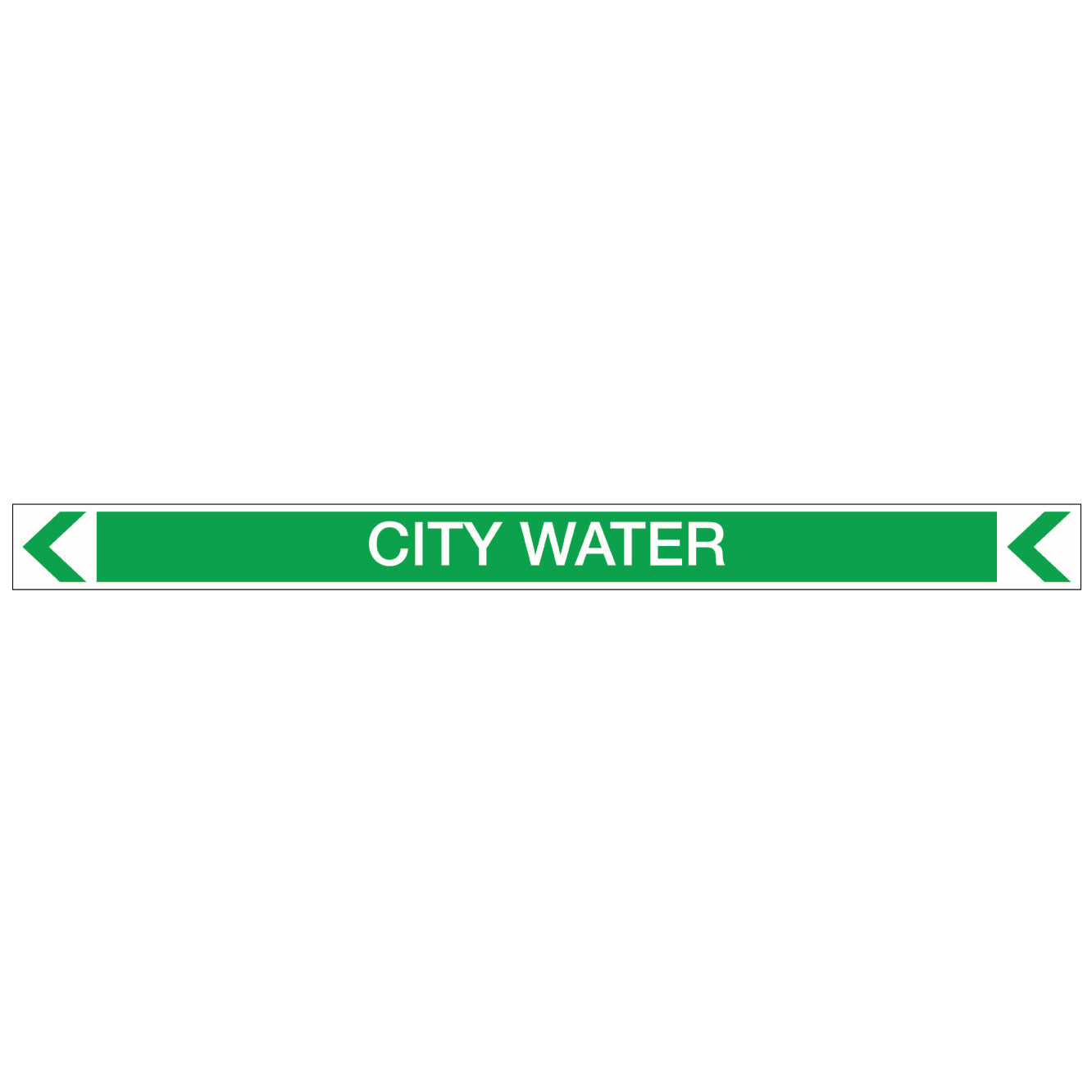 Pool/Spa - City Water (Left) - Pipe Marker Sticker