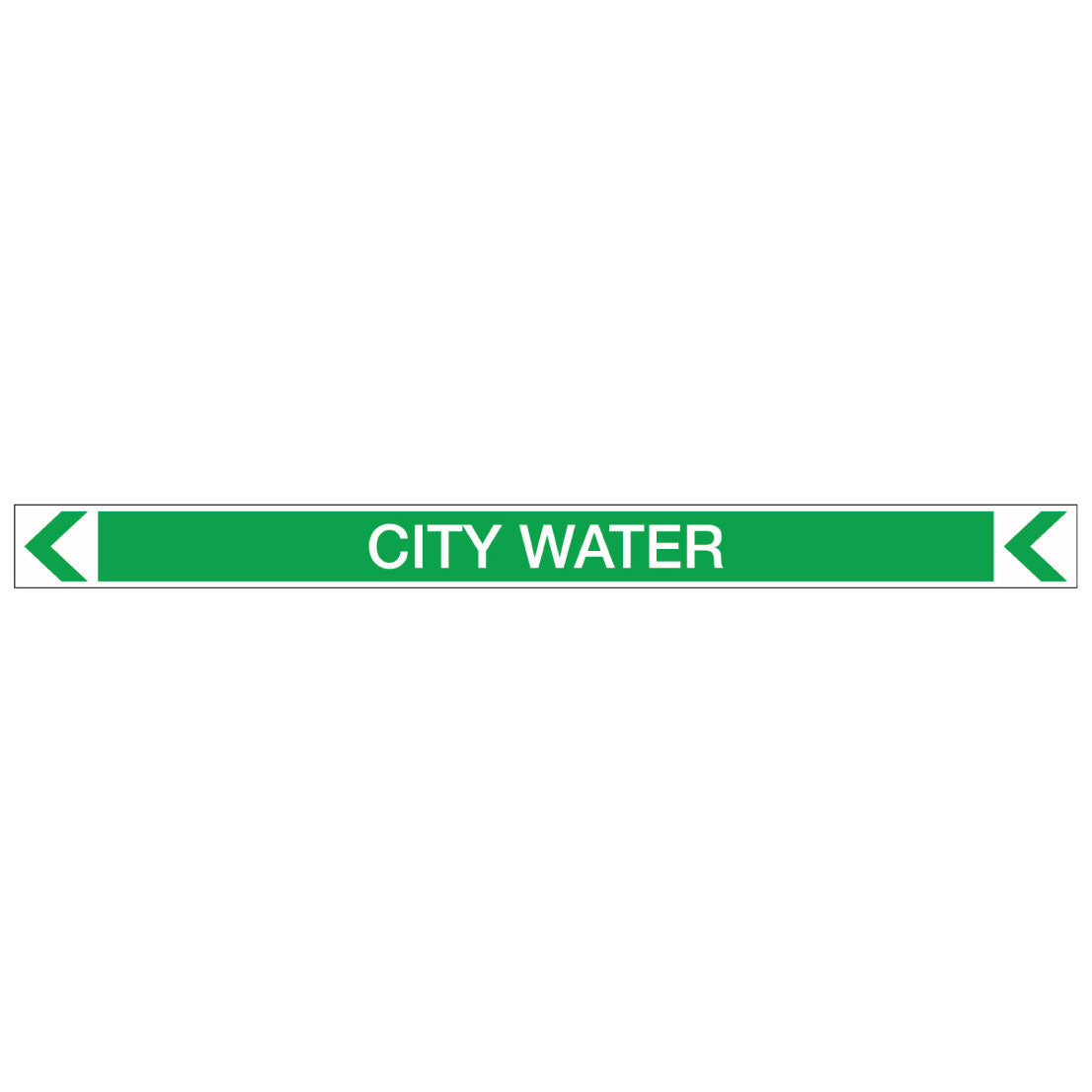 Pool/Spa - City Water (Left) - Pipe Marker Sticker