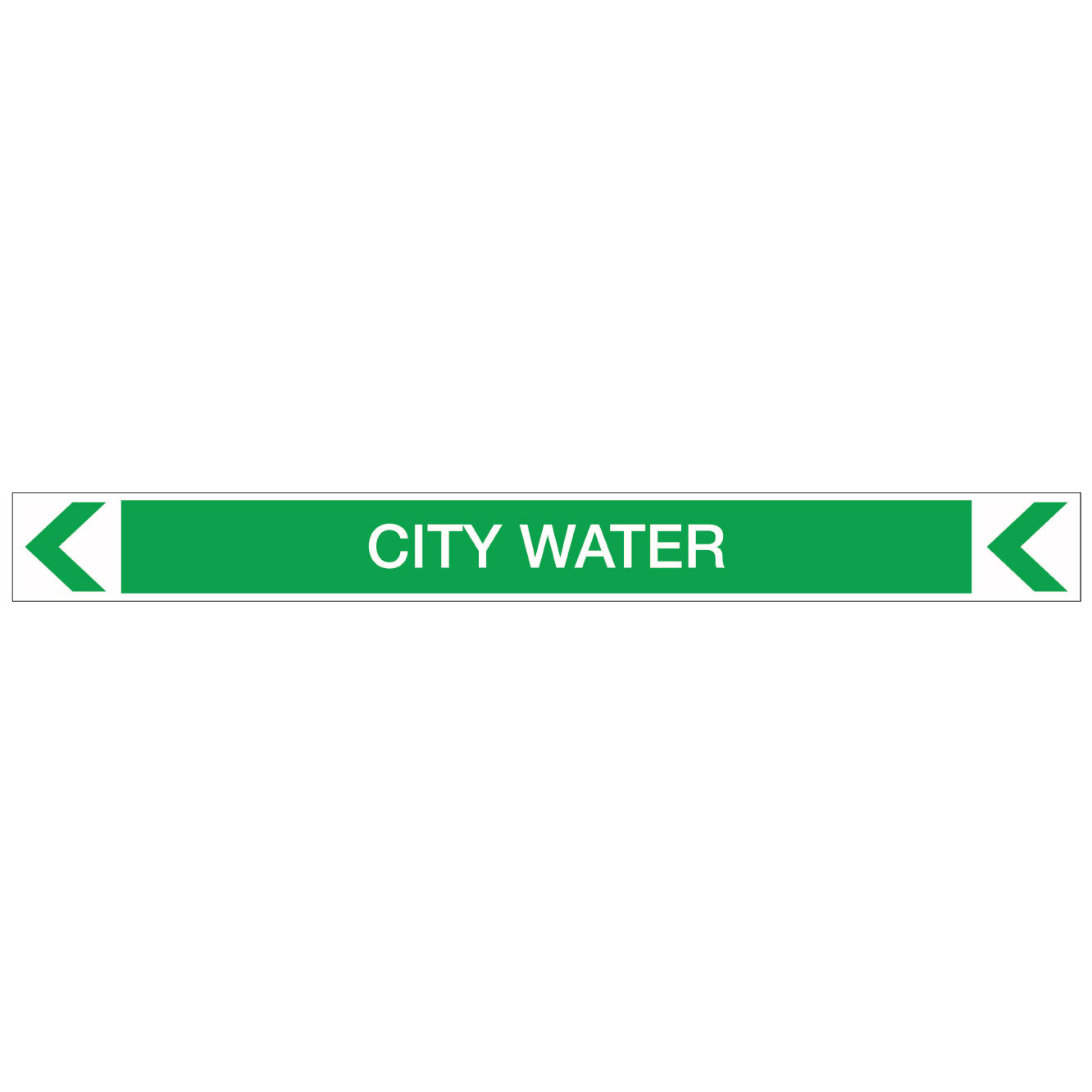 Pool/Spa - City Water (Left) - Pipe Marker Sticker