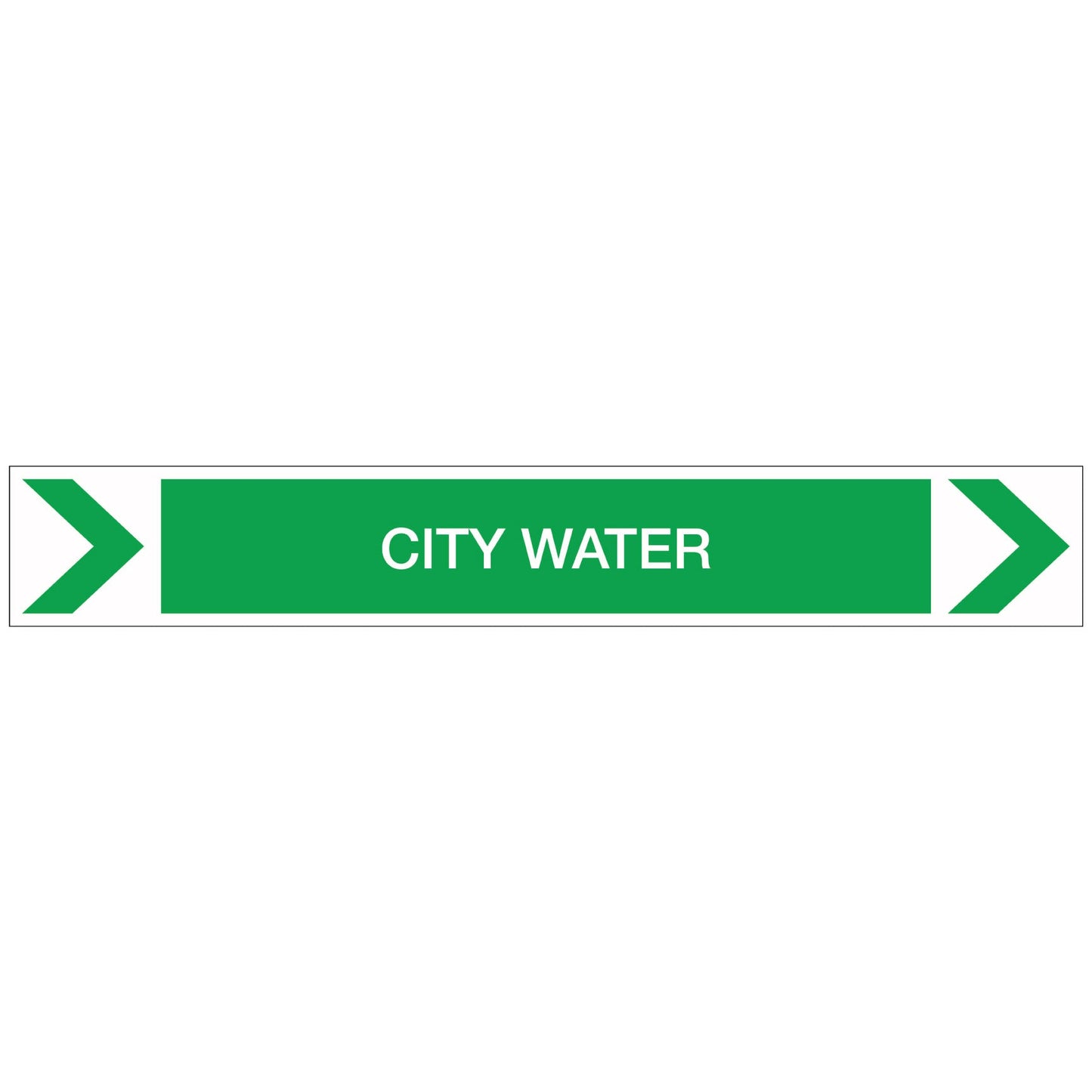 Pool/Spa - City Water (Right) - Pipe Marker Sticker