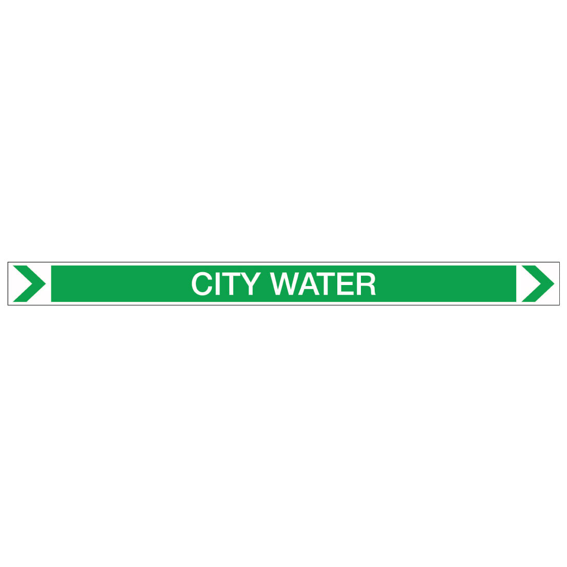 Pool/Spa - City Water (Right) - Pipe Marker Sticker