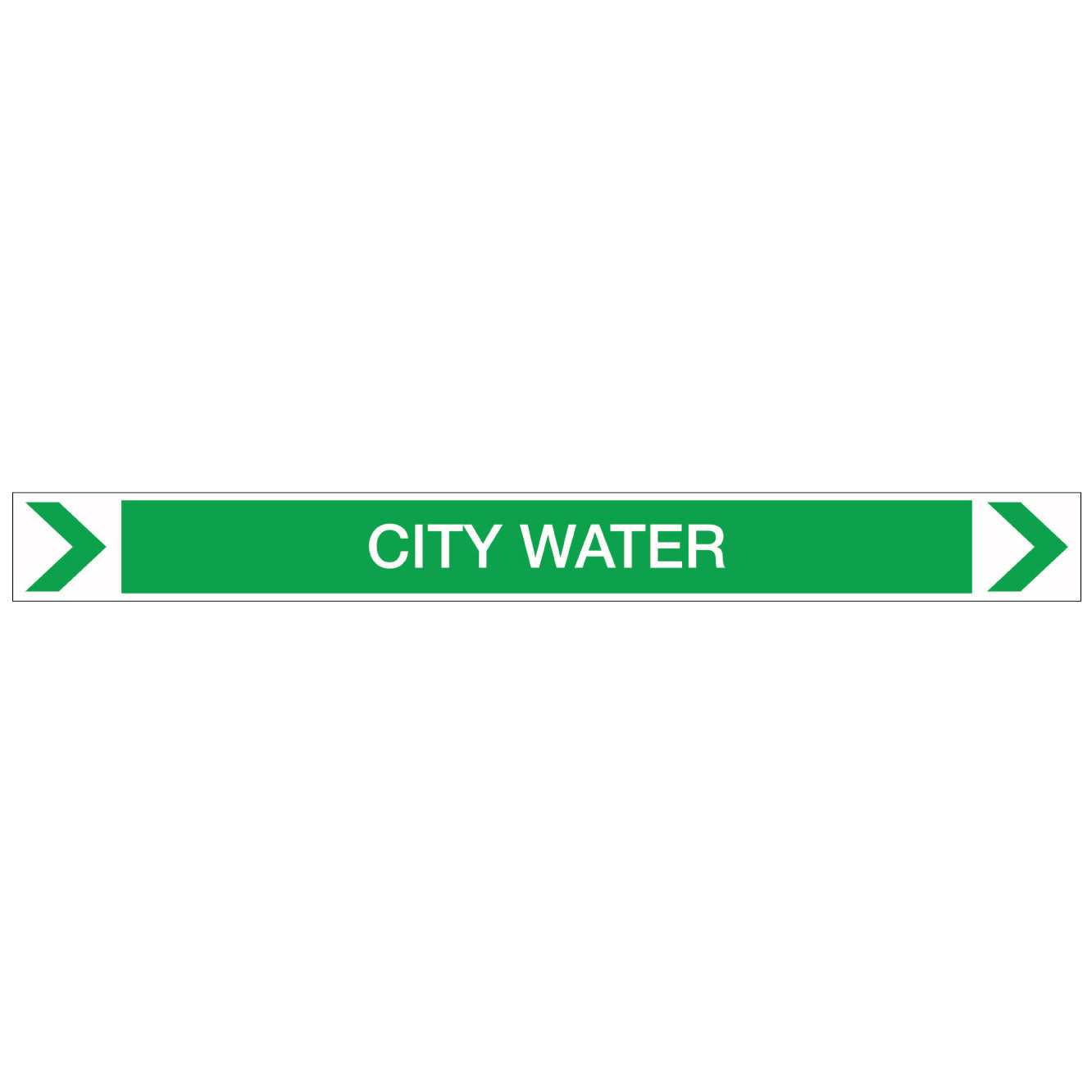 Pool/Spa - City Water (Right) - Pipe Marker Sticker