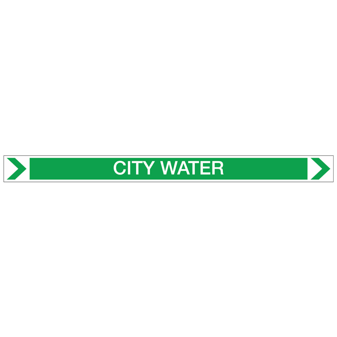 Pool/Spa - City Water (Right) - Pipe Marker Sticker