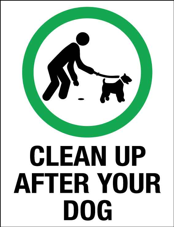 Clean Up After Your Dog Wheelie Bin Stickers