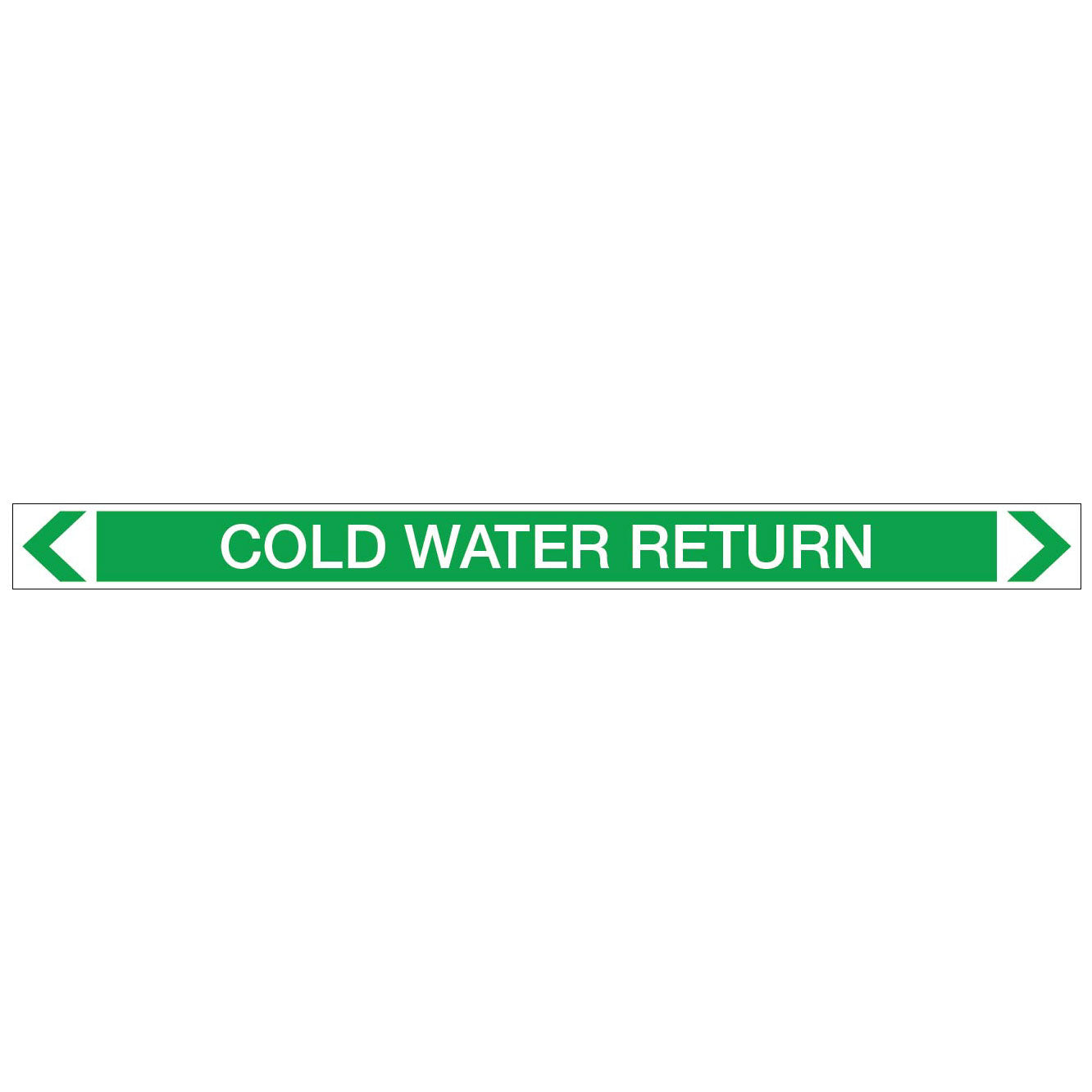 Water - Cold Water Return - Pipe Marker Sticker