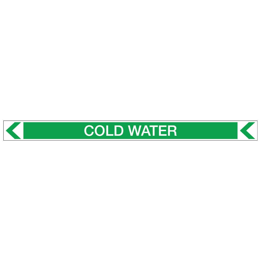 Pool/Spa - Cold Water (Left) - Pipe Marker Sticker