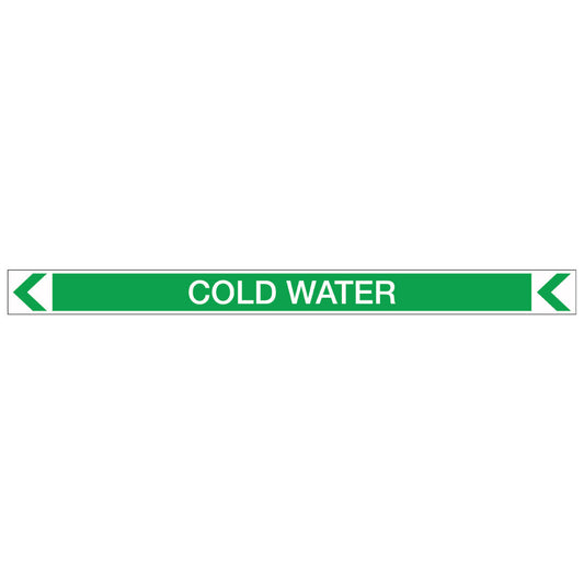 Pool/Spa - Cold Water (Left) - Pipe Marker Sticker