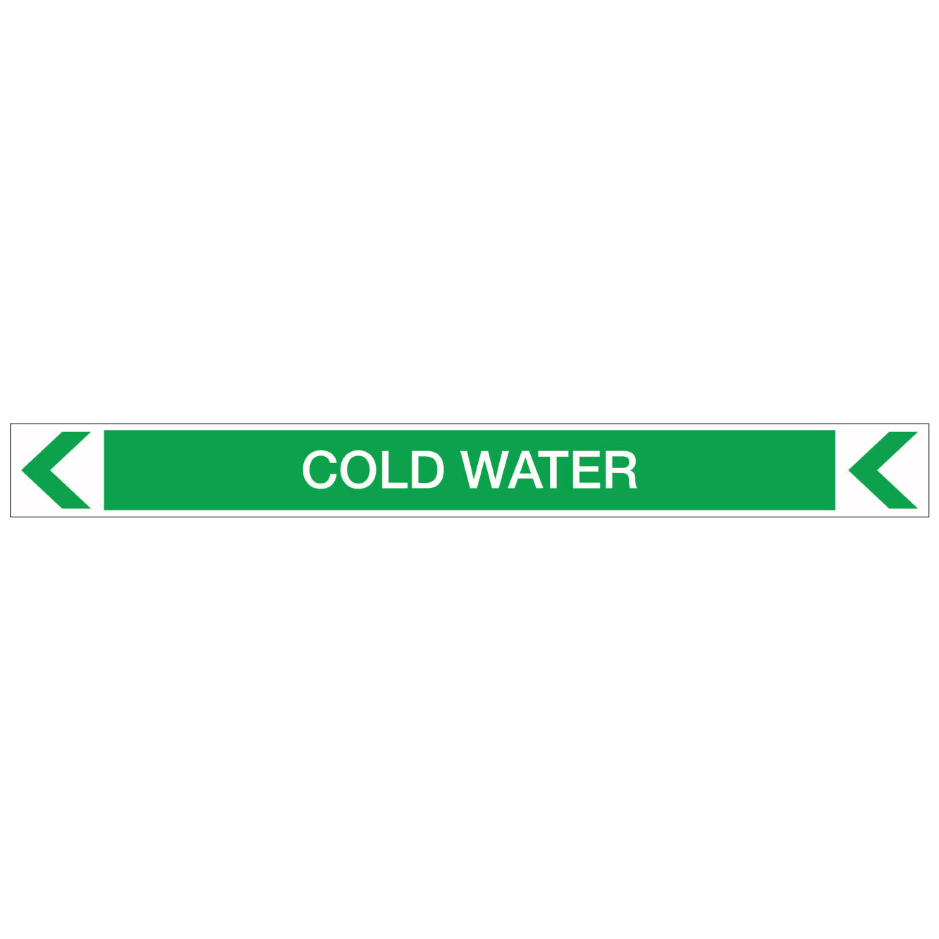 Pool/Spa - Cold Water (Left) - Pipe Marker Sticker