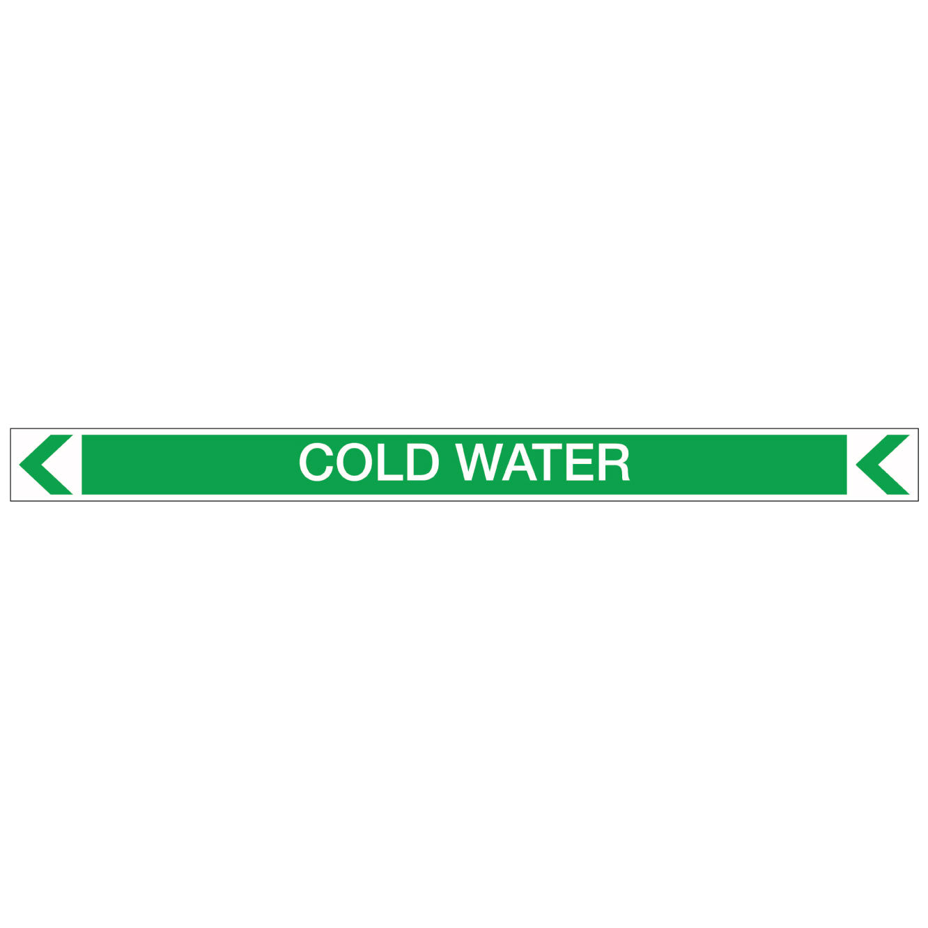 Pool/Spa - Cold Water (Left) - Pipe Marker Sticker