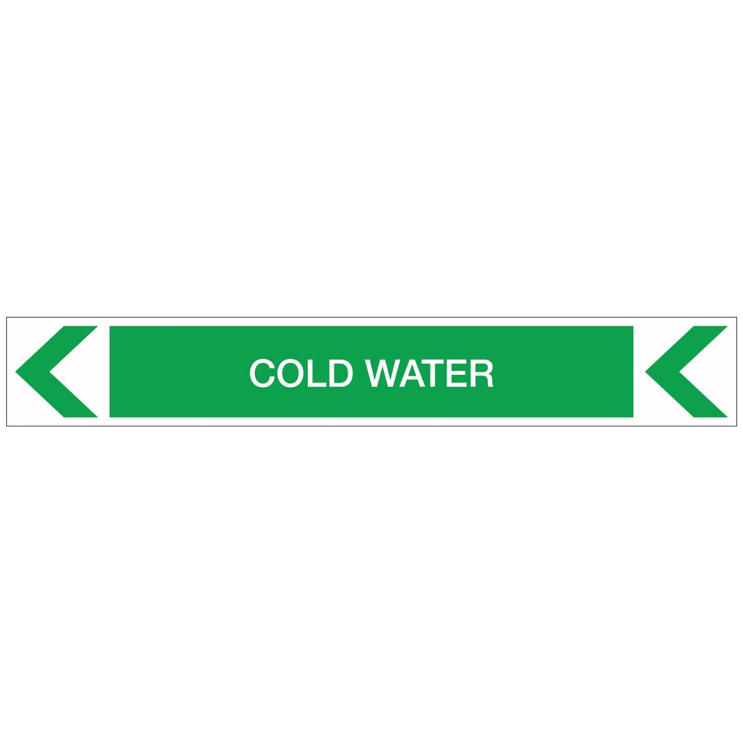 Pool/Spa - Cold Water (Left) - Pipe Marker Sticker