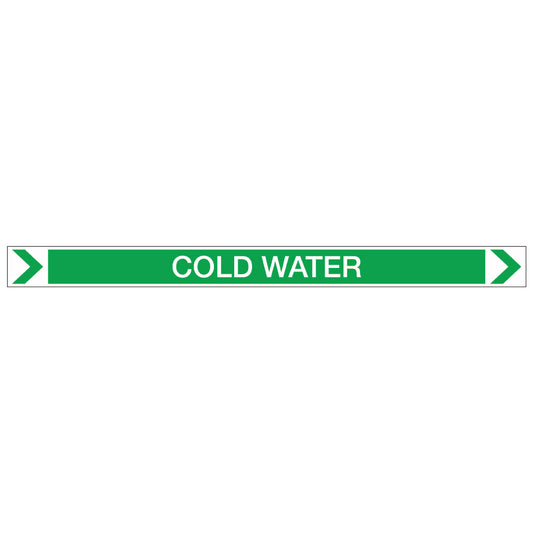 Pool/Spa - Cold Water (Right) - Pipe Marker Sticker