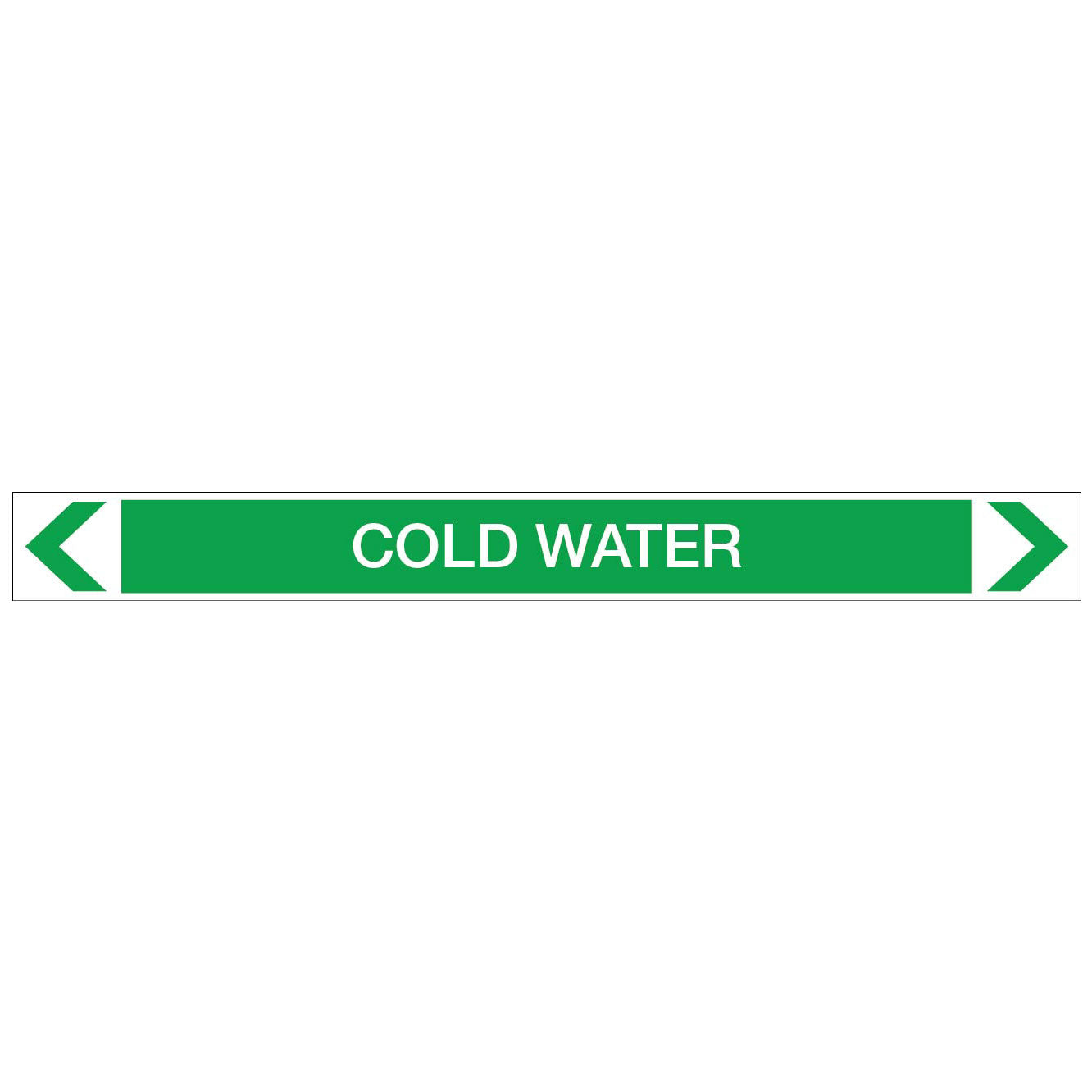 Water - Cold Water - Pipe Marker Sticker