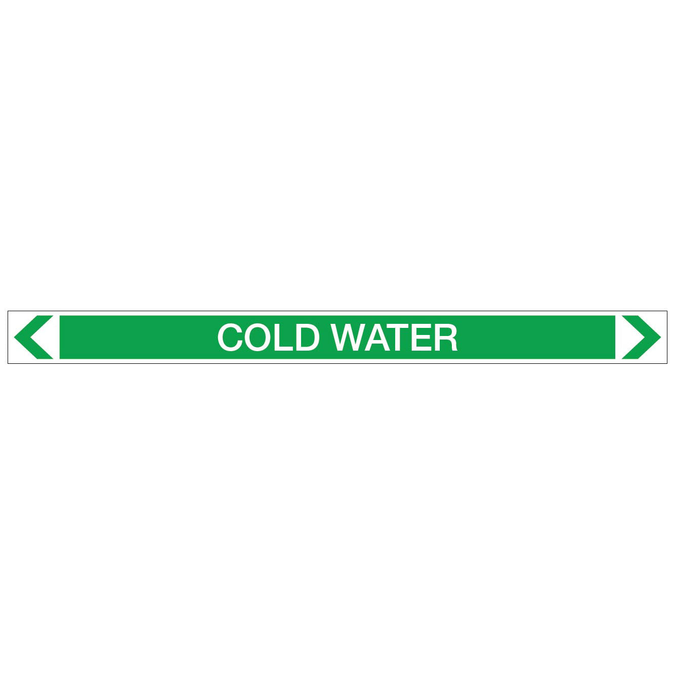 Water - Cold Water - Pipe Marker Sticker