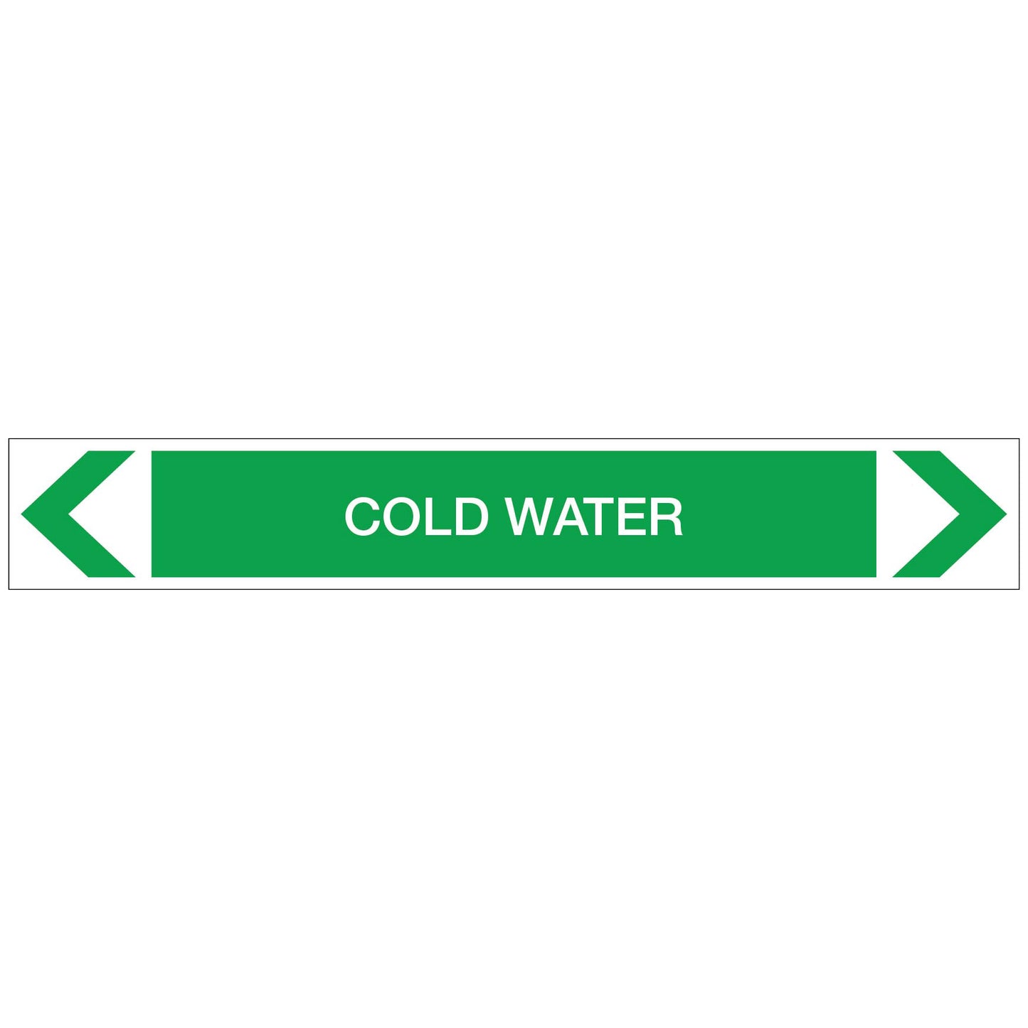 Water - Cold Water - Pipe Marker Sticker