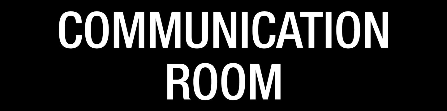 Communication Room - Statutory Sign