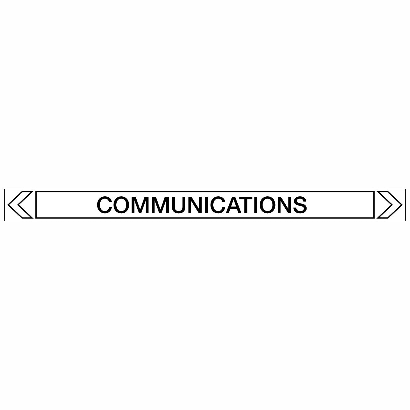 Communications - Communications  - Pipe Marker Sticker