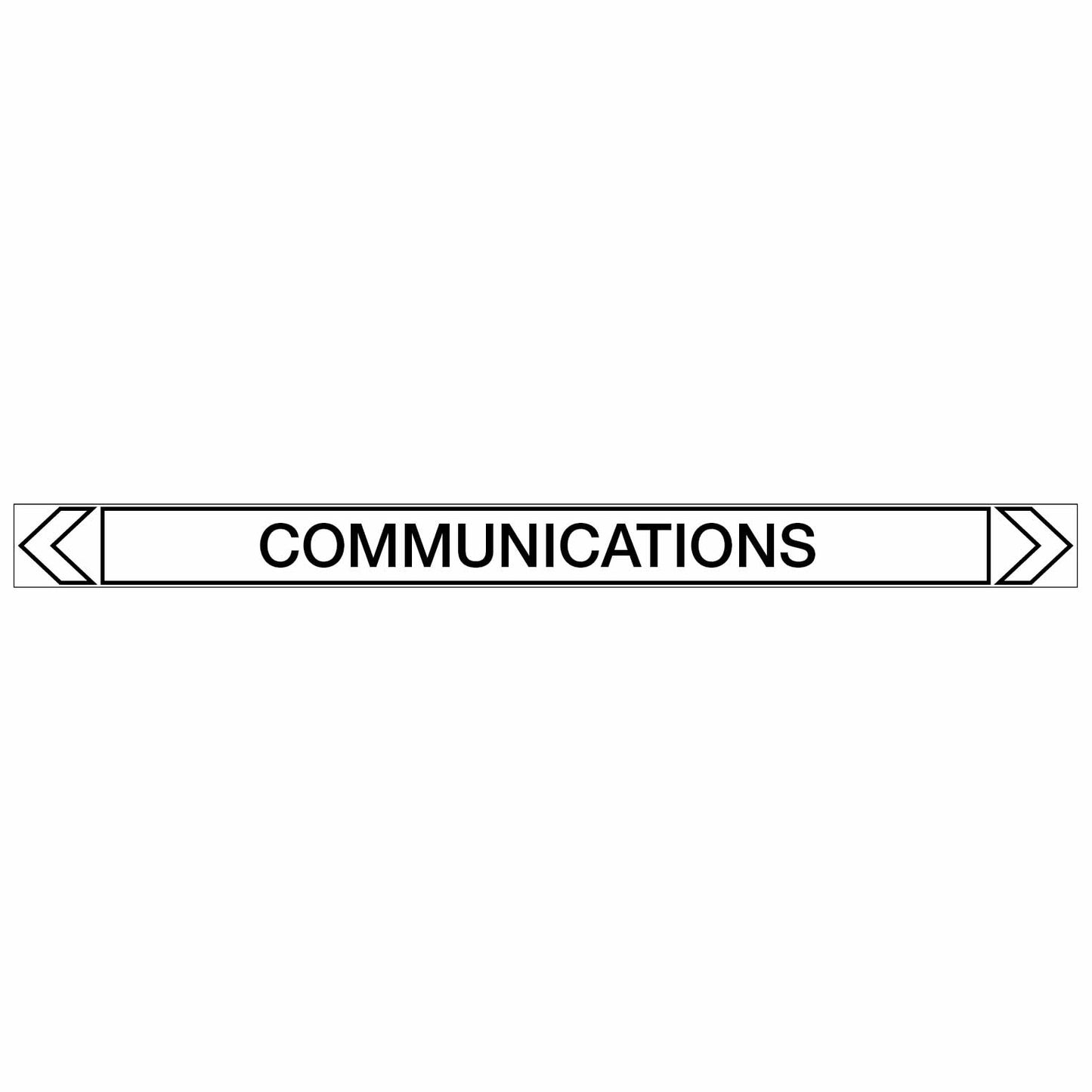 Communications - Communications  - Pipe Marker Sticker