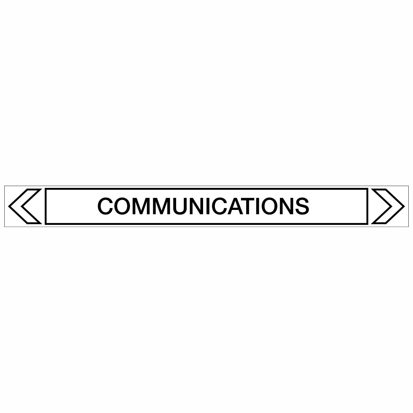 Communications - Communications  - Pipe Marker Sticker