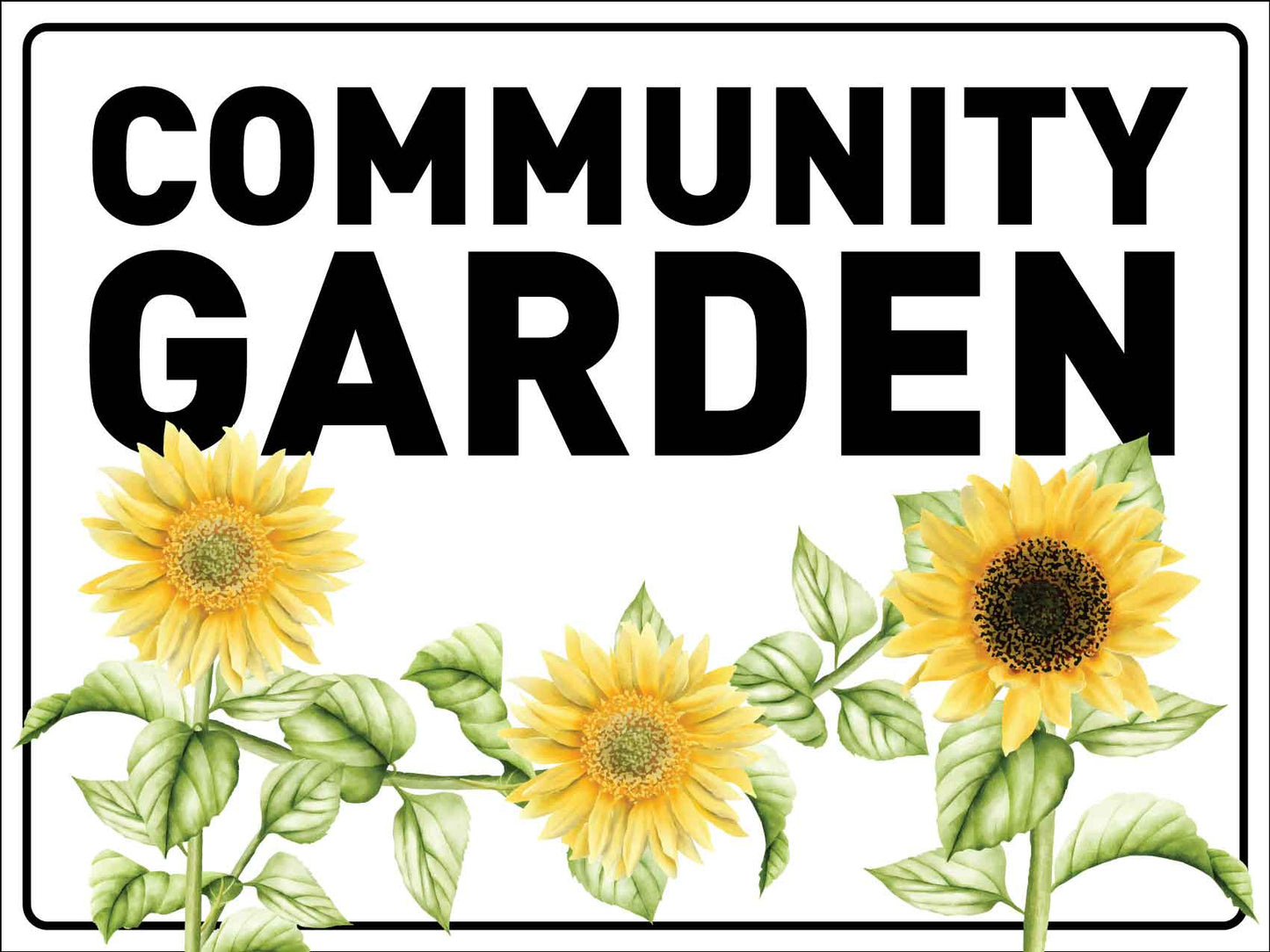 Community Garden Sign