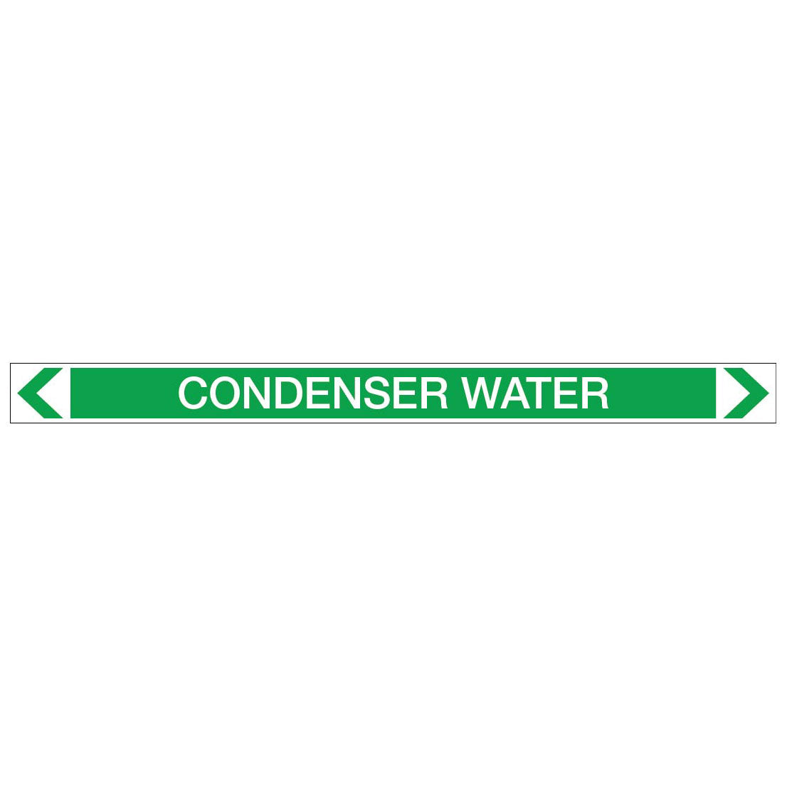 Water - Condenser Water - Pipe Marker Sticker