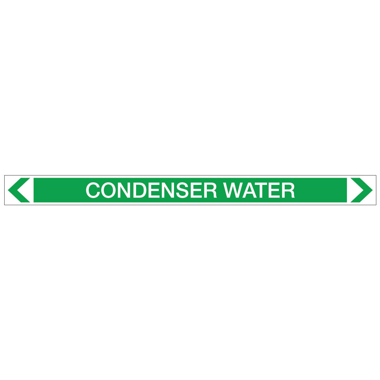 Water - Condenser Water - Pipe Marker Sticker