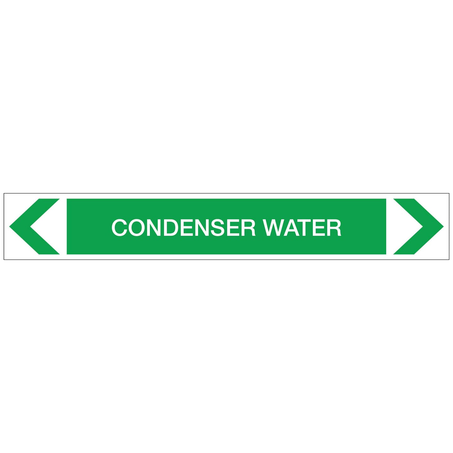 Water - Condenser Water - Pipe Marker Sticker