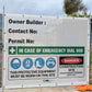 Construction Owner Builder Danger - Mesh Banner
