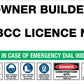 Construction Owner Builder QLD Sign – New Signs