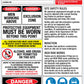 Construction Site Entry High Risk Emergency Logo and Details Sign