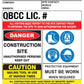 Construction Site Entry Building QLD QBCC Compliant Sign