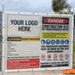 Construction Site Entry Danger Combination - Mesh Banner