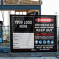 Construction Site Entry Danger PPE Keep Out Building - Mesh Banner