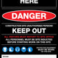 Construction Site Entry Danger PPE Keep Out Building Sign