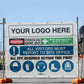 Construction Site Entry Danger Restricted Area - Mesh Banner