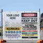 Construction Site Entry Danger and Test And Tag - Mesh Banner