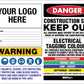 Construction Site Entry Danger and Test And Tag - Mesh Banner