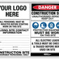 Construction Site Entry PPE Building - Mesh Banner