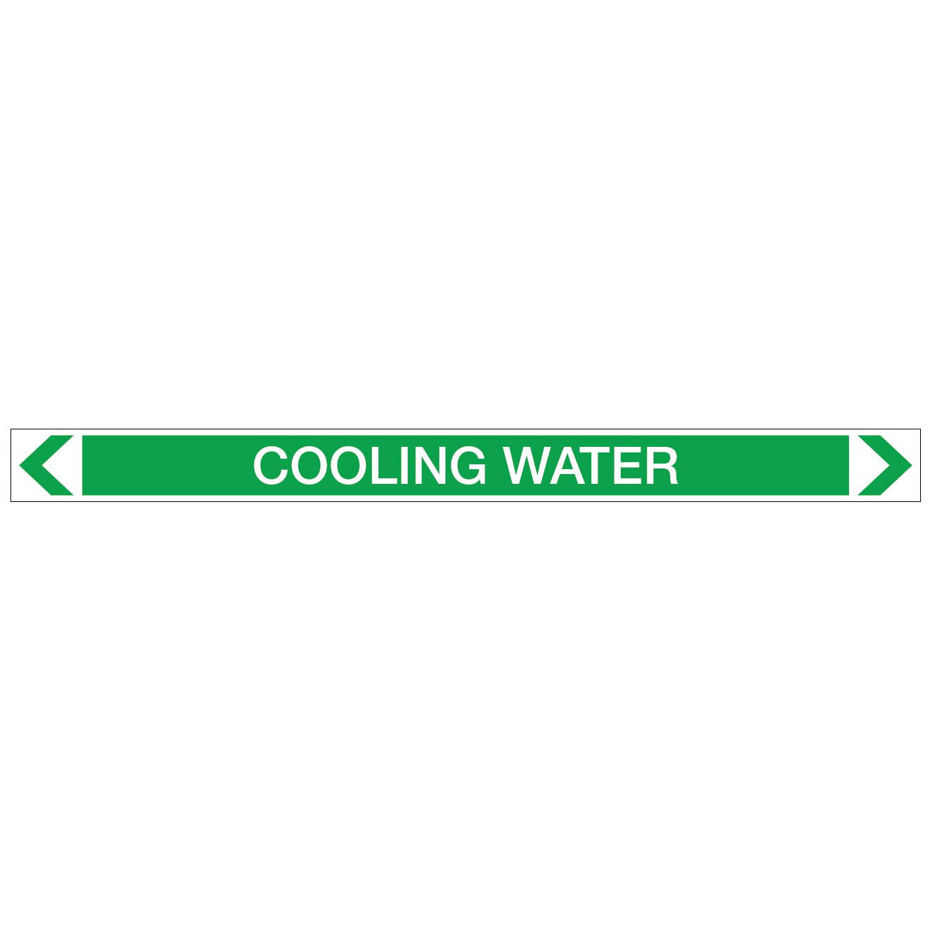 Water - Cooling Water - Pipe Marker Sticker