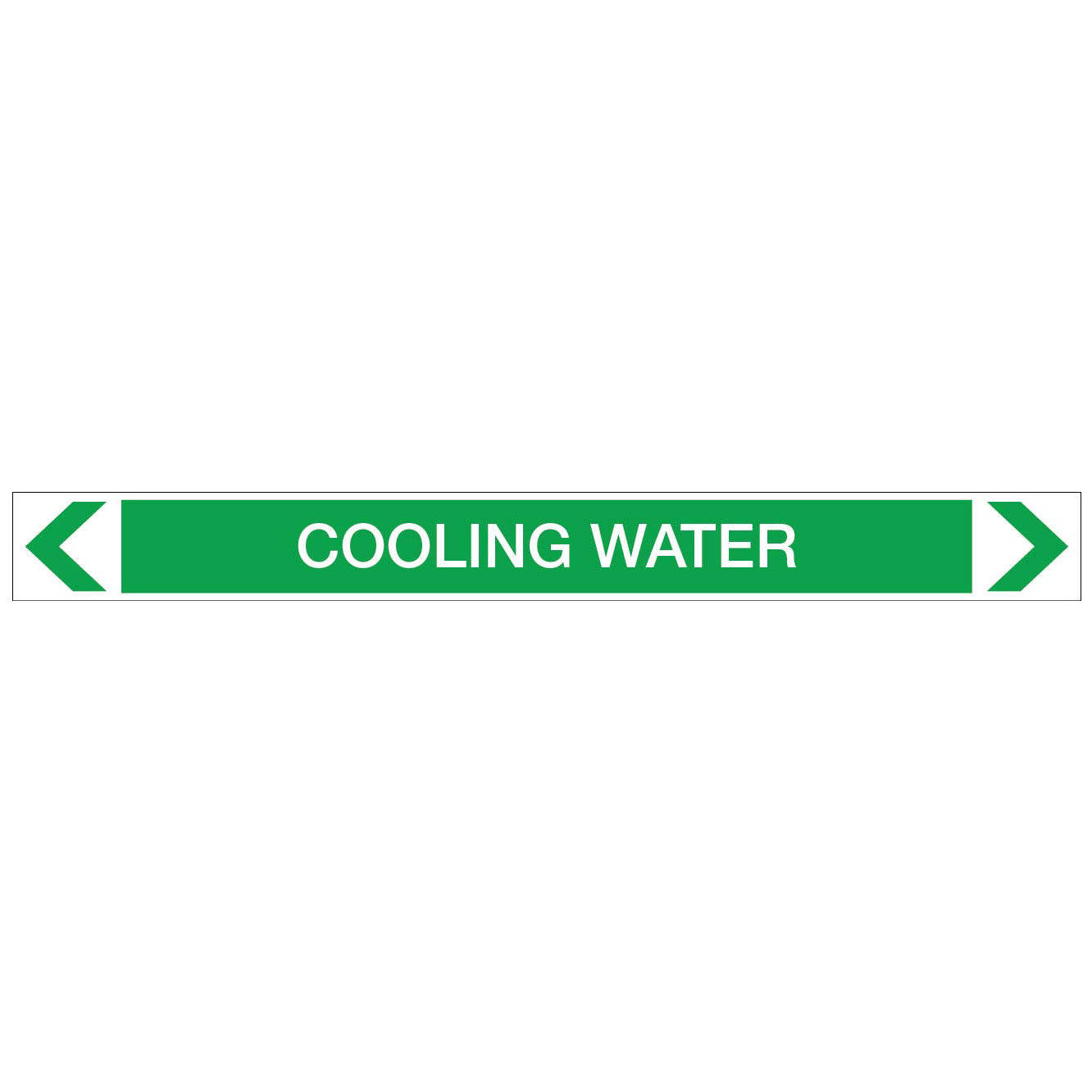 Water - Cooling Water - Pipe Marker Sticker