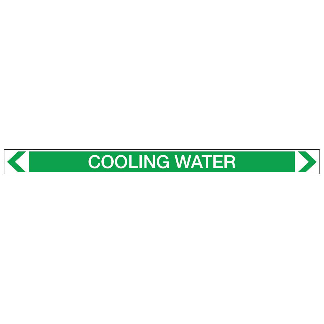 Water - Cooling Water - Pipe Marker Sticker