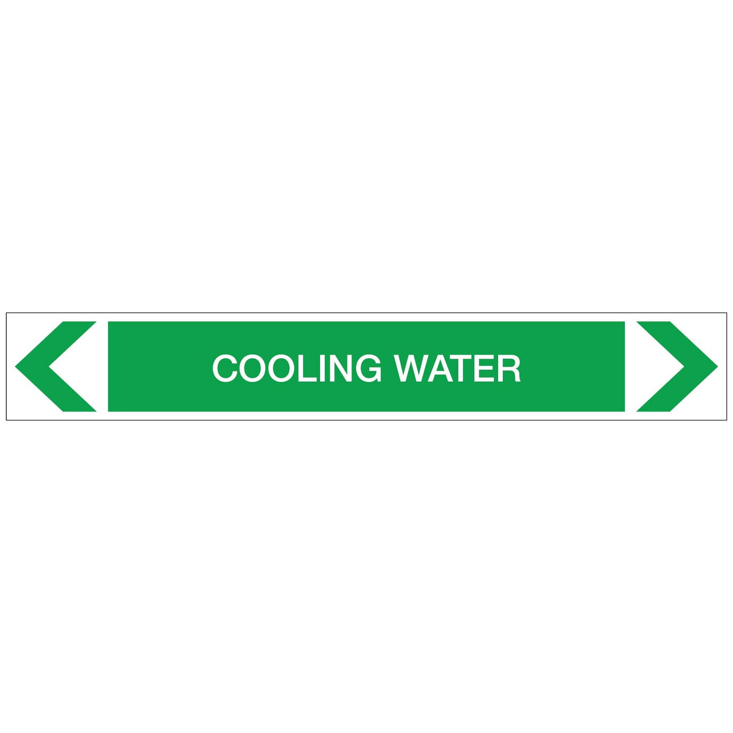 Water - Cooling Water - Pipe Marker Sticker