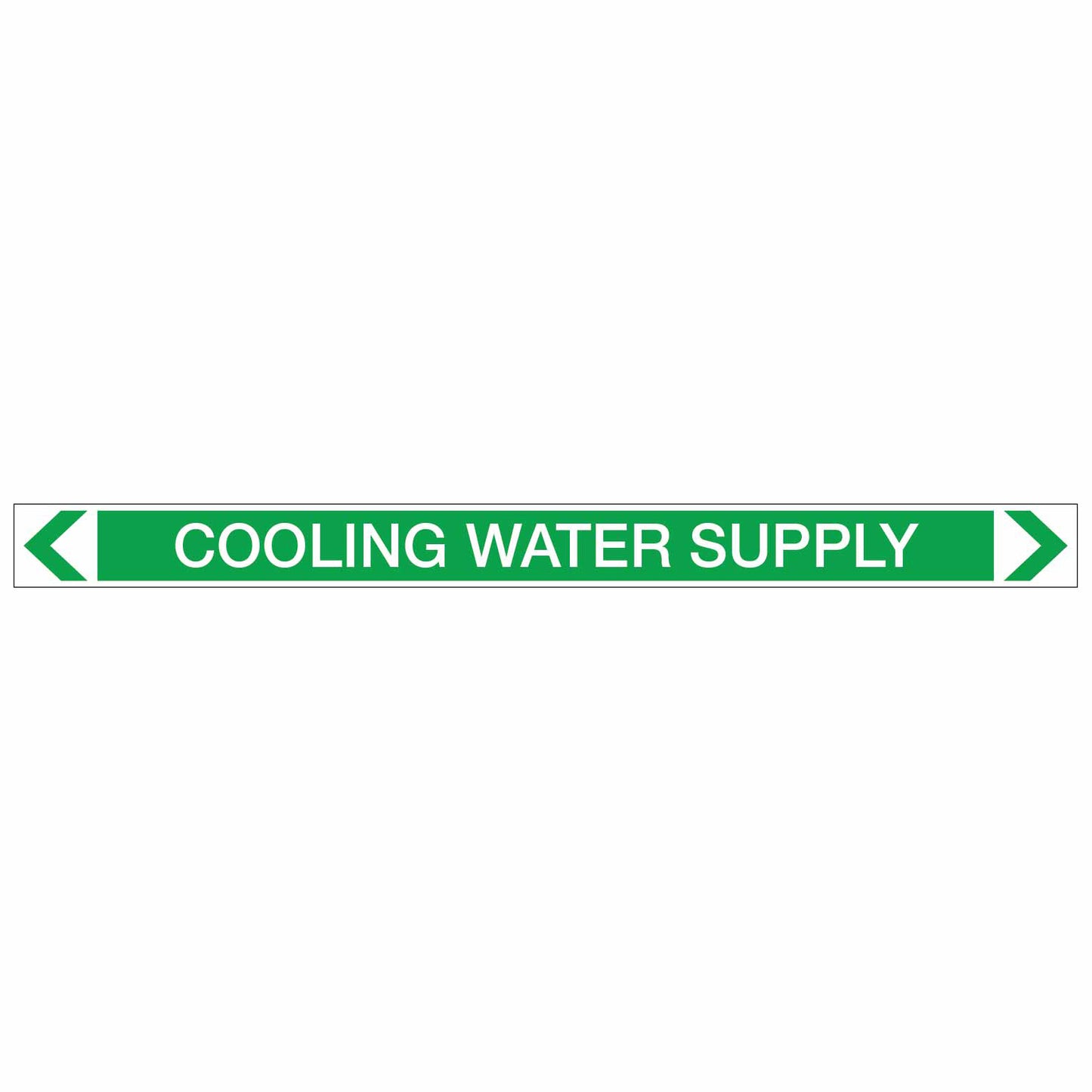 Water - Cooling Water Supply - Pipe Marker Sticker
