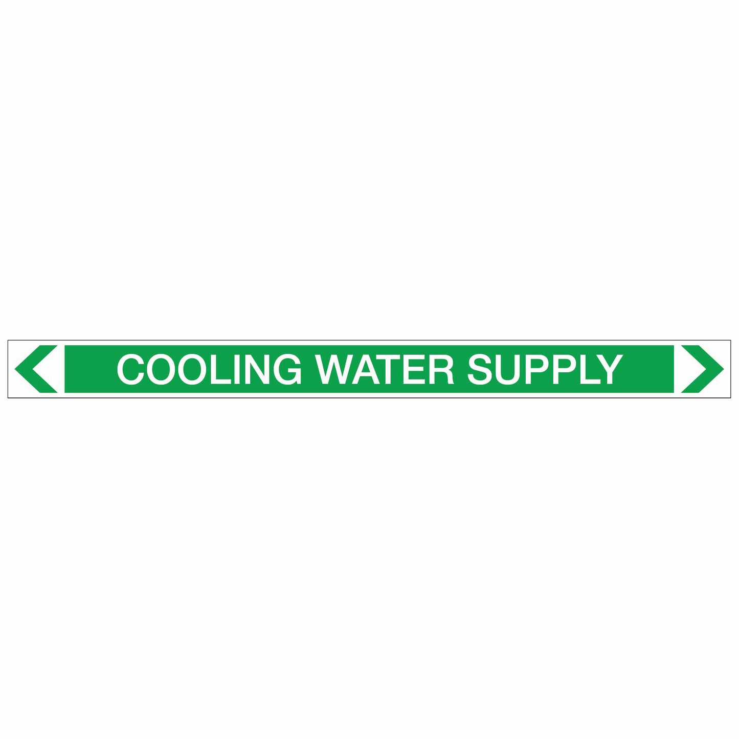 Water - Cooling Water Supply - Pipe Marker Sticker