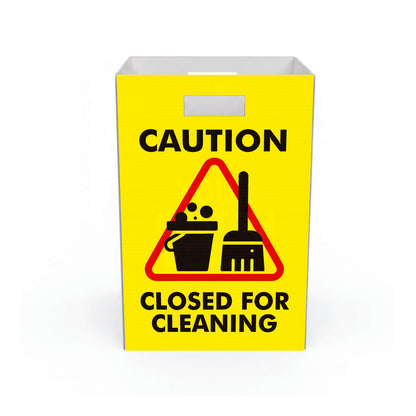 Caution Closed For Cleaning - Corflute Box Sign