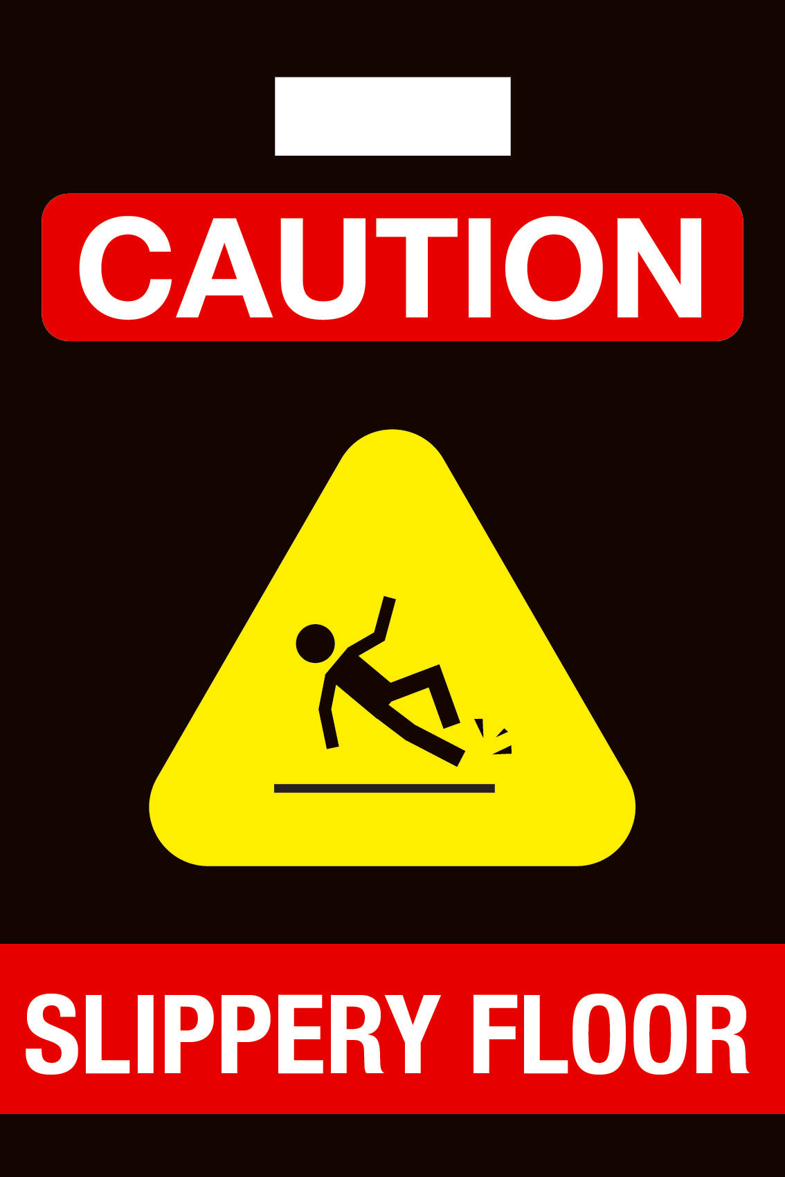 Caution Slippery Floor - Corflute Box Sign
